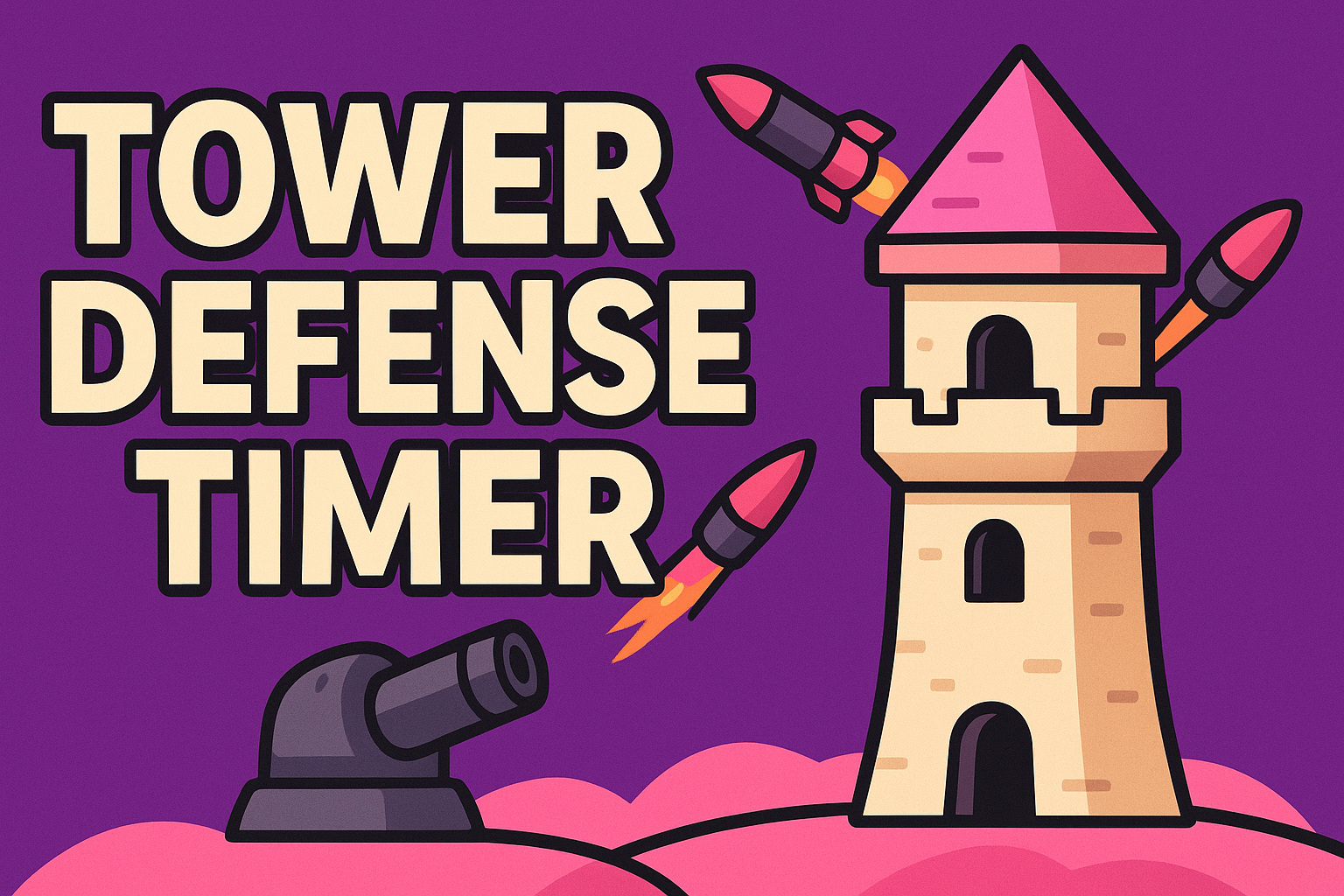 Tower Defense Timer Logo